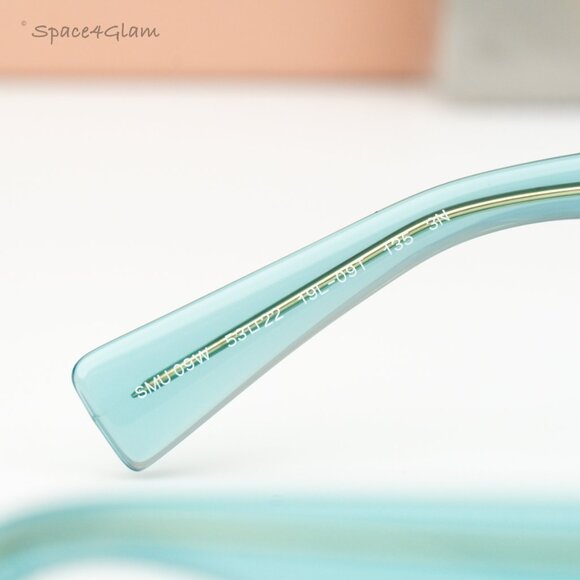 Miu Miu Women Sunglasses Ivy Opal Dark Grey Rectangle MU09WS 19L09T BRAND NEW main image 8